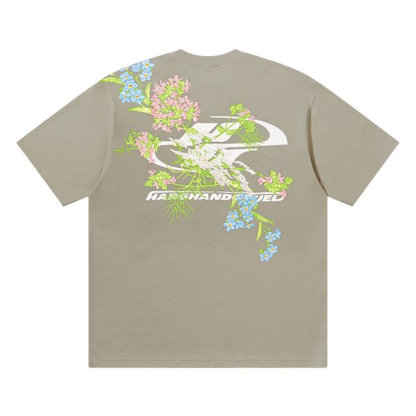 Floral Chinese Embroidery Short Sleeve T-Shirt - Street Style Couple Tee, Y2K National Trend Fashion, Korean Inspired
