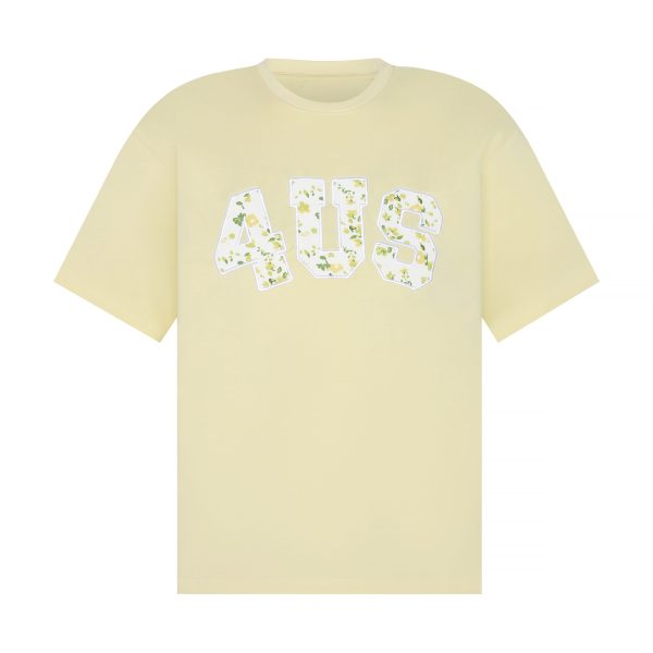 Floral Embroidered Patchwork Loose T-Shirt for Couples - Spring Summer National Trend Short Sleeve Tee