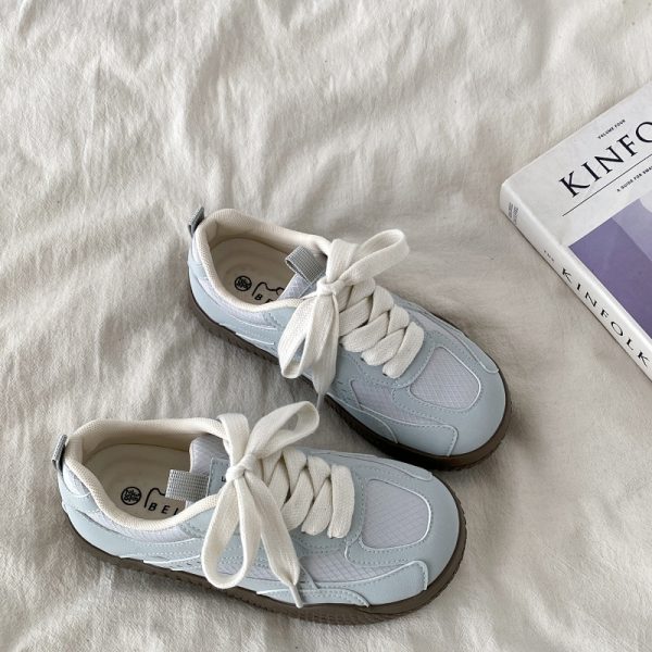 Foggy Blue Retro Training Board Shoes for Women - Chic Versatile Casual Sports Footwear for Summer 2025