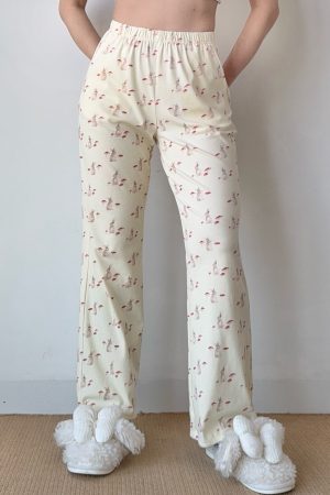 French Sweet Bunny Print Cami Pajama Cardigan and Shorts Loungewear Set for Women â€“ Cute and Comfy Sleepwear Outfit