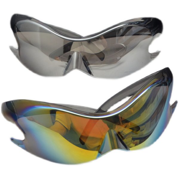 Futuristic Cyberpunk Unisex Retro Street Photography Sunglasses - Quirky Exaggerated Style for Bold Fashion Statements