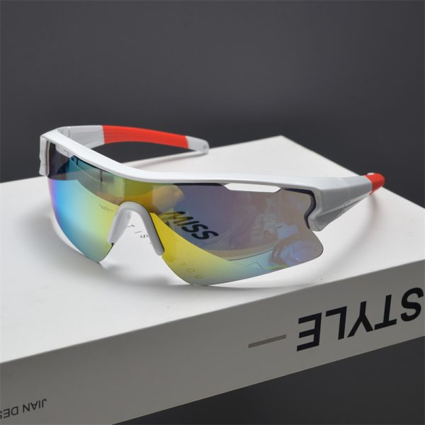 Futuristic Oversized Cycling Sunglasses for Men and Women, Windproof Colorful Trendy Outdoor Climbing and Skiing Gear