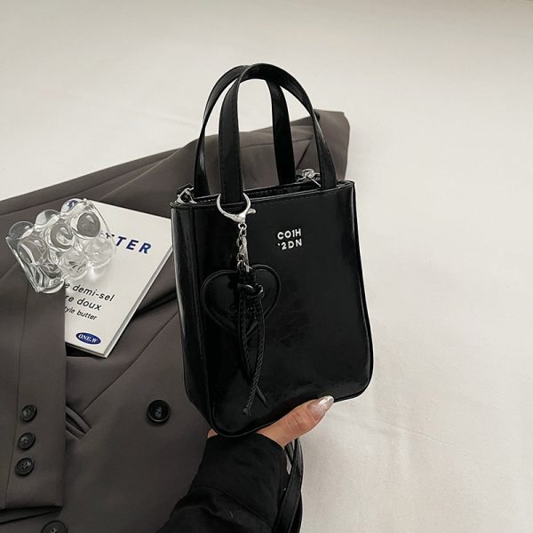 Glossy Phone Bag for Women - Hand-held Minimalist Shoulder Bag, Trendy Summer 2025 Casual Style, Versatile Women's Accessories