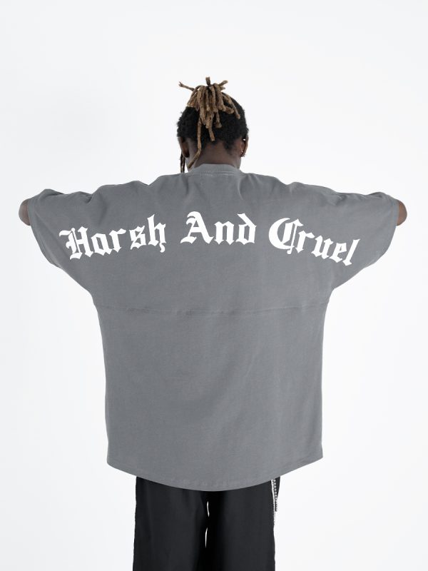 Gothic Large Back Print Logo Loose Fit Pure Cotton Short Sleeve T-Shirt - Y2K Streetwear Style