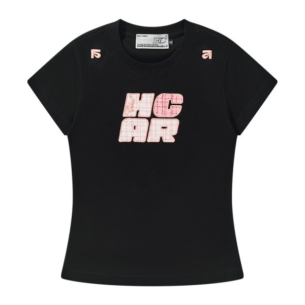 Guava Series Elastic Slim Fit Round Neck Short Sleeve T-Shirt for Women - Casual Fashion Essential for Everyday Wear