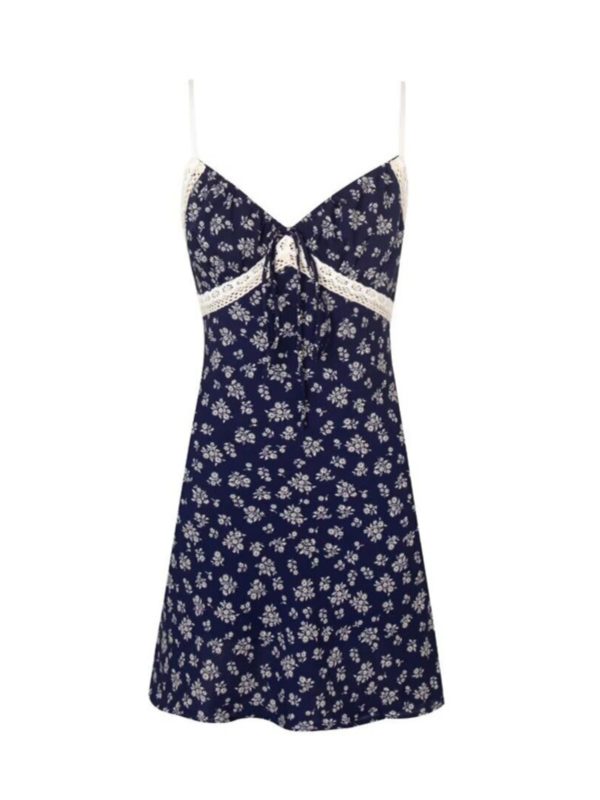 Handmade French Lace V-Neck Floral Camisole Dress - Solid Color Fairy Style for Women, Perfect for Vacation and Summer 2023
