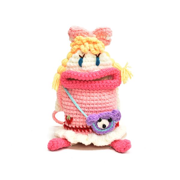 Handmade Mini Bag for Women - 2025 Summer Knitted Big Mouth Crossbody Phone Bag - Unique Quirky Style