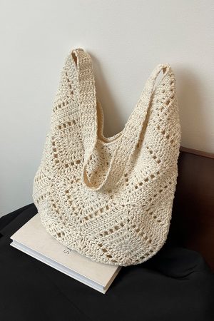 Handwoven Women's Summer Tote Bag - Large Capacity Commuting Shoulder & Crossbody Bag for 2025 Fashion