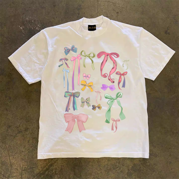 Heavyweight Couple's Loose Short-Sleeve T-Shirt in 100% Pure Cotton - Unisex Charity Tee for Men and Women, Casual Streetwear Style