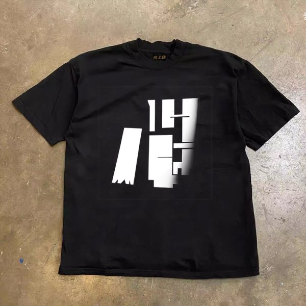 Heavyweight Couple's Loose Short-Sleeve T-Shirt in 260g Pure Cotton - Charitable Upward Hero Design, Unisex Fashion Tee for Casual Wear