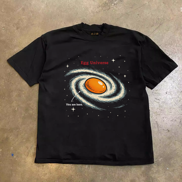 Heavyweight Couples' Loose Short-Sleeve T-Shirt in 260g Pure Cotton - Unisex Charity Tee for Casual Style