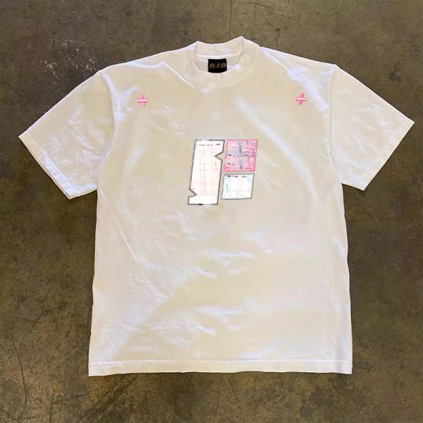 Heavyweight Couple's Loose Short-Sleeve T-Shirt in 260g Pure Cotton for Men & Women - Charitable Design, Casual Unisex Fashion