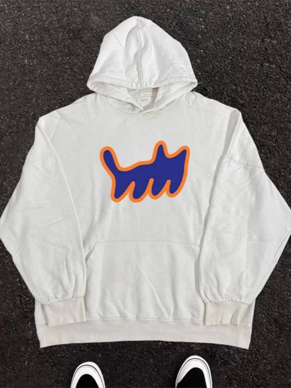 Heavyweight Hooded Sweatshirt with Cartoon Print - 2023 New Style, Loose Fit, Versatile for Students, Casual Streetwear