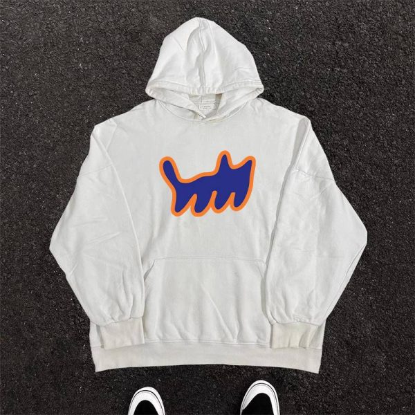 Heavyweight Hooded Sweatshirt with Cartoon Print - 2023 New Style, Loose Fit, Versatile for Students, Casual Streetwear