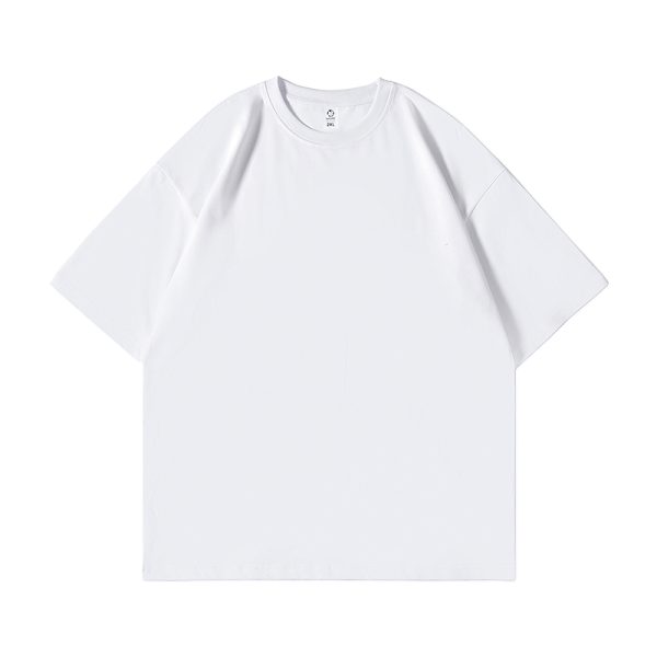 Heavyweight Solid Color Short Sleeve T-Shirt for Men and Women - Plus Size American Streetwear - Summer Casual 2025 Fashion