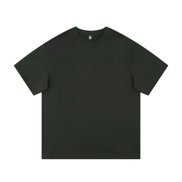 Heavyweight Solid Color Short Sleeve T-Shirt for Men and Women - Plus Size American Streetwear - Summer Casual 2025 Fashion