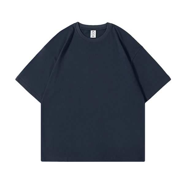 Heavyweight Solid Color Short Sleeve T-Shirt for Men and Women - Plus Size American Streetwear - Summer Casual 2025 Fashion