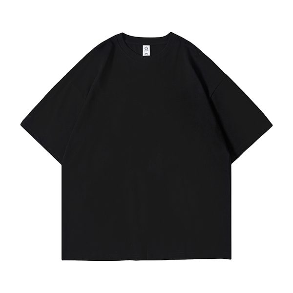 Heavyweight Solid Color Short Sleeve T-Shirt for Men and Women - Plus Size American Streetwear - Summer Casual 2025 Fashion