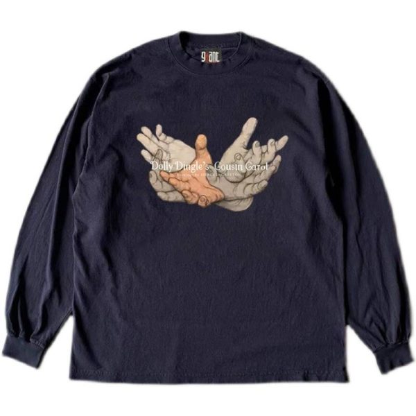 Heavyweight Unisex Long Sleeve T-Shirt for Charity - Hip-Hop Niche Design, Couple Style, 280g Cotton, Streetwear Fashion