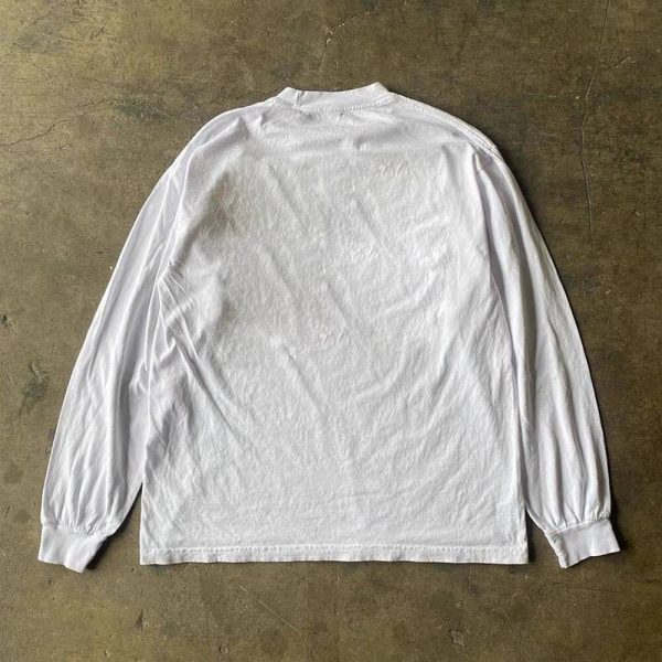 Heavyweight Unisex Long Sleeve T-Shirt for Charity - Hip-Hop Niche Design, Couple Style, 280g Cotton, Streetwear Fashion