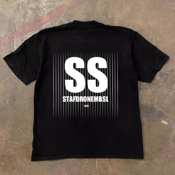 Heavyweight Unisex Short Sleeve T-Shirt in 100% Cotton - Loose Fit Charity Design for Couples
