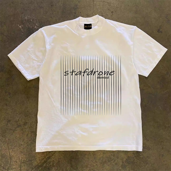 Heavyweight Unisex Short Sleeve T-Shirt in 100% Cotton - Loose Fit Charity Design for Couples