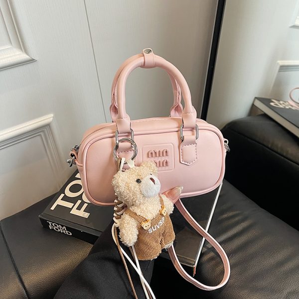 High-End Handheld Bowling Bag for Women - 2025 Fashion Versatile Shoulder & Crossbody Bag, Trendy Casual Style