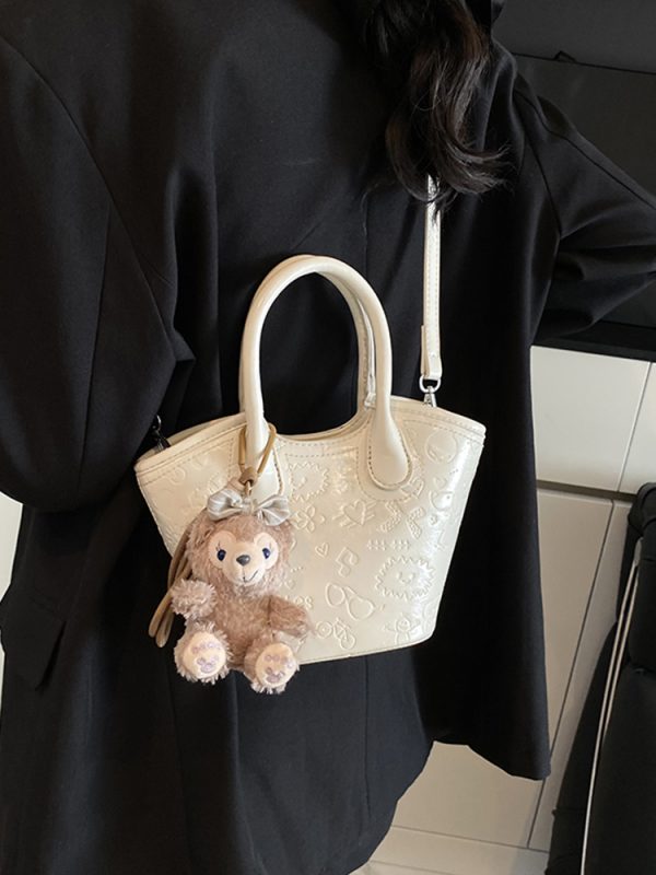 High-End Red Bucket Bag for Women - 2025 Bridal Handbag, Bridesmaid Wedding Crossbody Bag, Elegant Fashion Accessory