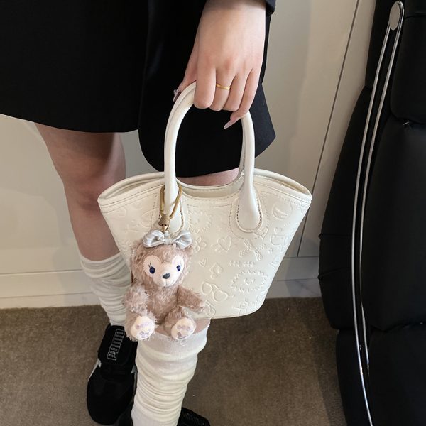 High-End Red Bucket Bag for Women - 2025 Bridal Handbag, Bridesmaid Wedding Crossbody Bag, Elegant Fashion Accessory