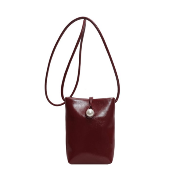 High-End Red Mini Crossbody Phone Bag for Women - Summer 2025 Trendy Accessory