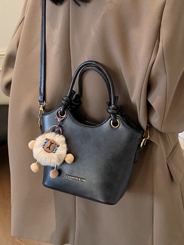 High-End Retro Bucket Handbag for Women - Versatile Textured Crossbody & Shoulder Bag for Summer 2025 Fashion