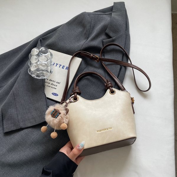 High-End Retro Bucket Handbag for Women - Versatile Textured Crossbody & Shoulder Bag for Summer 2025 Fashion