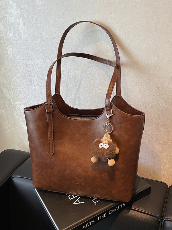 High-End Retro Women's Shoulder Bag, Versatile Large Capacity Tote for Summer 2025 Fashion