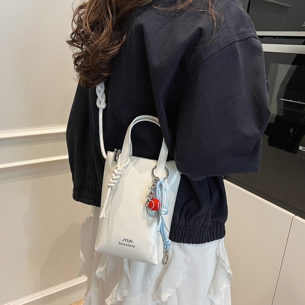 High-End Silver Mini Bag for Women - Lightweight Handheld Crossbody Zipper Bag for Summer 2025, Perfect for Y2K Fashion