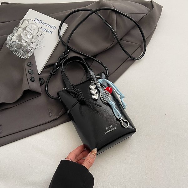 High-End Silver Mini Bag for Women - Lightweight Handheld Crossbody Zipper Bag for Summer 2025, Perfect for Y2K Fashion