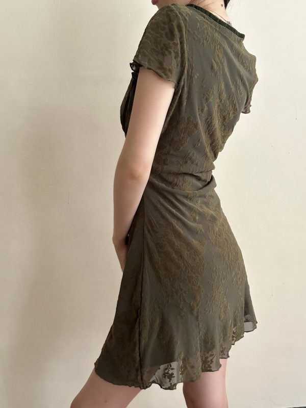 High-End Velvet Jacquard V-Neck Waist-Defining Slimming Sexy Long Dress for Women - Summer 2025 Fashion Trend