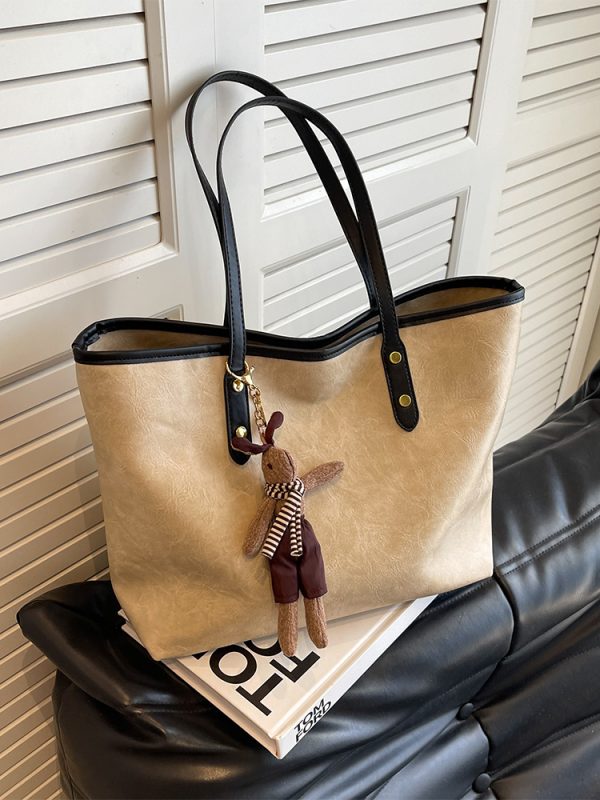High-End Women's Large Capacity Shoulder Bag - Stylish Spring Summer Commuting Tote for 2025 Fashion