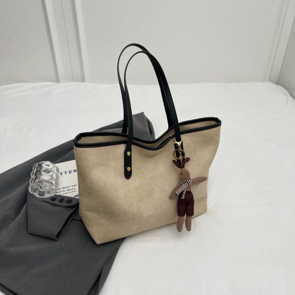 High-End Women's Large Capacity Shoulder Bag - Stylish Spring Summer Commuting Tote for 2025 Fashion