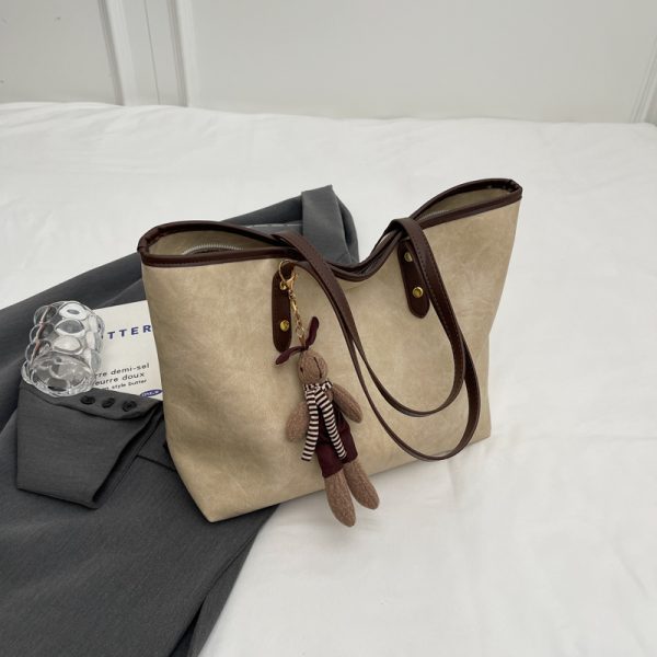 High-End Women's Large Capacity Shoulder Bag - Stylish Spring Summer Commuting Tote for 2025 Fashion