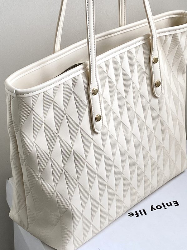 High-End Women's Large Capacity Tote Bag for Classroom & Commuting - Versatile Handheld & Shoulder Bag
