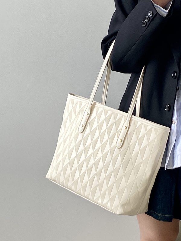 High-End Women's Large Capacity Tote Bag for Classroom & Commuting - Versatile Handheld & Shoulder Bag