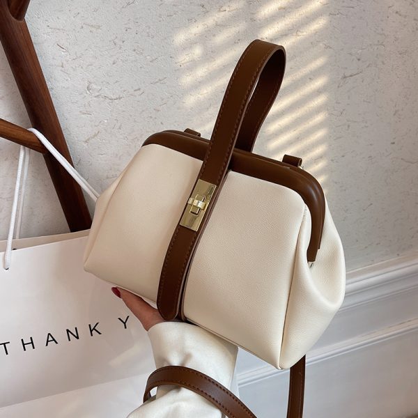 High-End Women's Textured Shell Handbag - Retro Crossbody Bag for Spring Summer 2025 Fashion