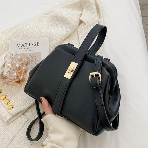 High-End Women's Textured Shell Handbag - Retro Crossbody Bag for Spring Summer 2025 Fashion