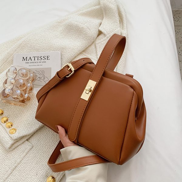 High-End Women's Textured Shell Handbag - Retro Crossbody Bag for Spring Summer 2025 Fashion