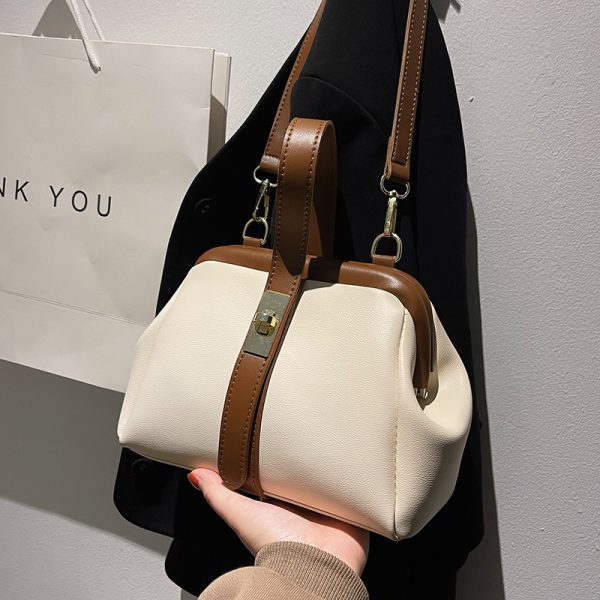 High-End Women's Textured Shell Handbag - Retro Crossbody Bag for Spring Summer 2025 Fashion