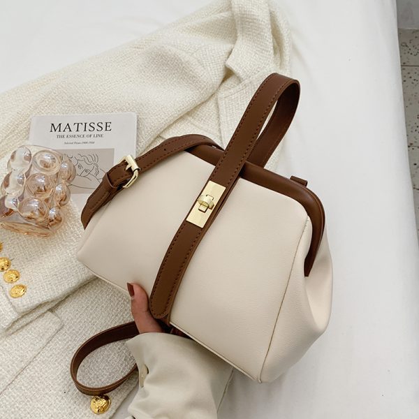 High-End Women's Textured Shell Handbag - Retro Crossbody Bag for Spring Summer 2025 Fashion