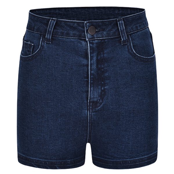 High-Waisted Slim Fit Stretch Denim Shorts for Women, Vintage American Style Sexy Summer Hot Pants