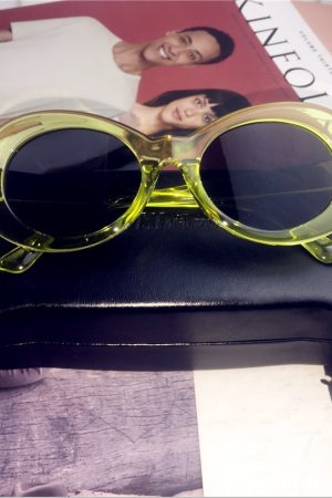 Hip-Hop Style Oval Sunglasses Inspired by Burijie Bridge and G-Dragon â€“ Trendy Alien Glasses for Y2K Fashion Lovers