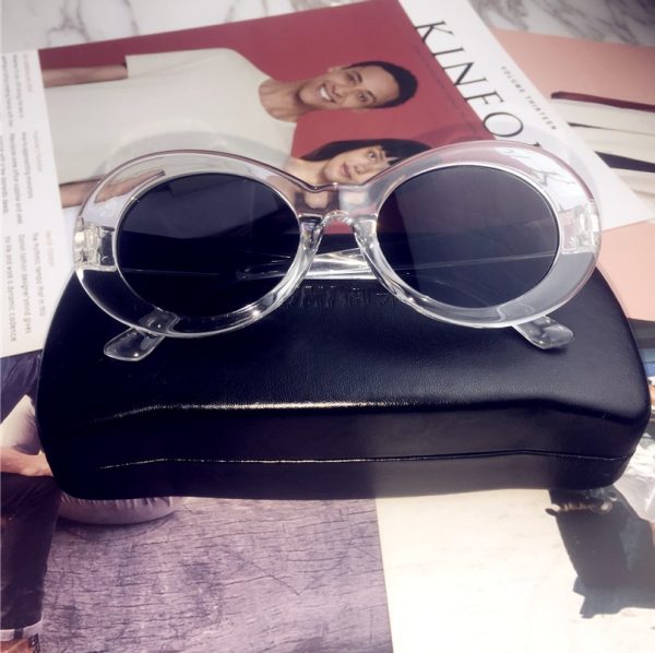 Hip-Hop Style Oval Sunglasses Inspired by Burijie Bridge and G-Dragon â€“ Trendy Alien Glasses for Y2K Fashion Lovers