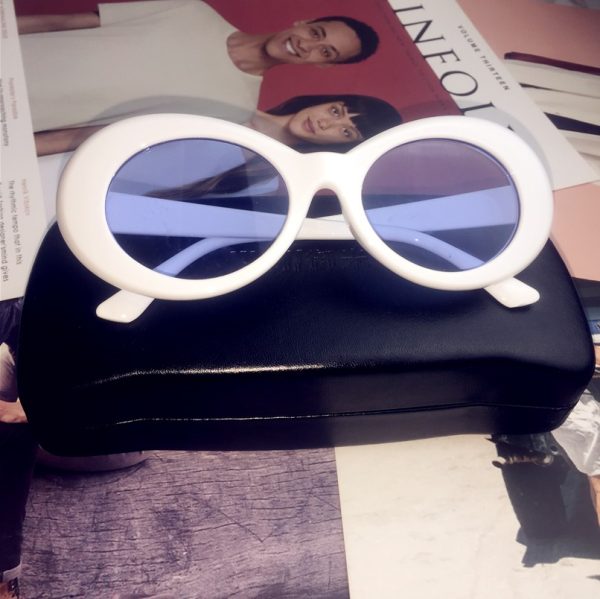 Hip-Hop Style Oval Sunglasses Inspired by Burijie Bridge and G-Dragon â€“ Trendy Alien Glasses for Y2K Fashion Lovers